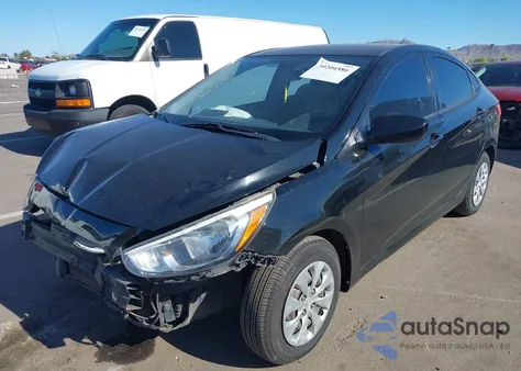 2016 Hyundai Accent Se z USA, uszkodzony, nr VIN KMHCT4AE7GU107681